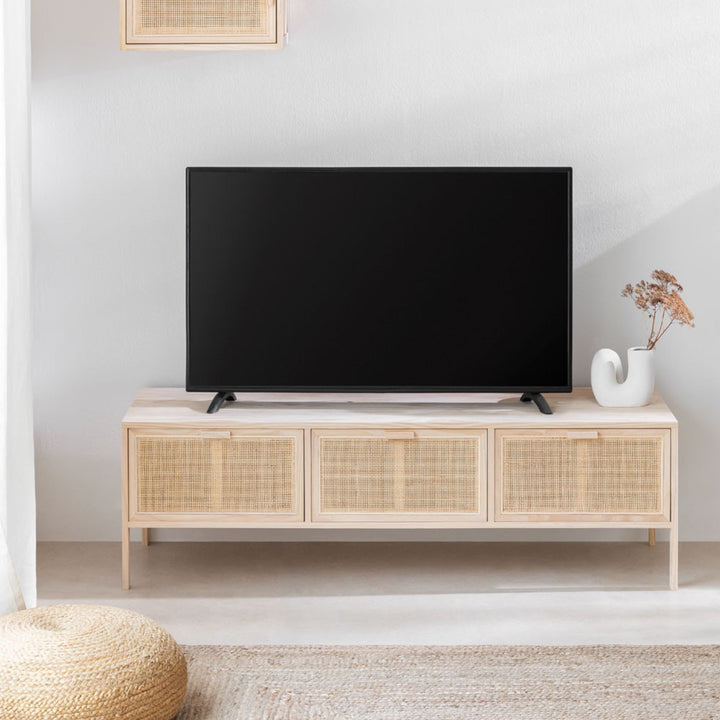 Brucus Solid Wood TV Cabinet | Natural