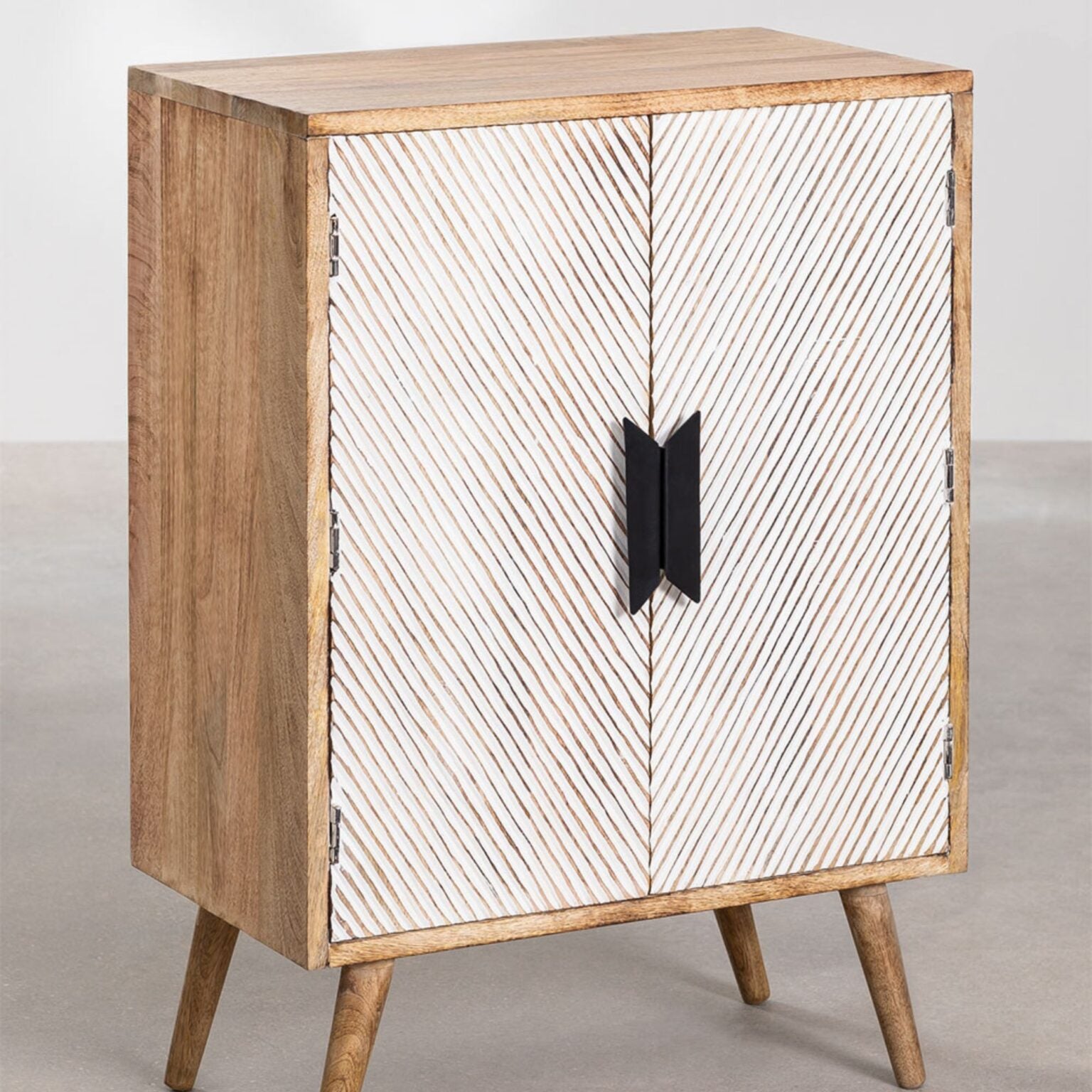 Arika Solid Wood Sideboard | Natural