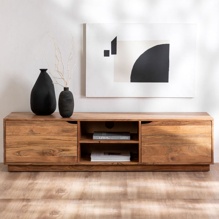Canari Solid Wood TV Cabinet | Natural