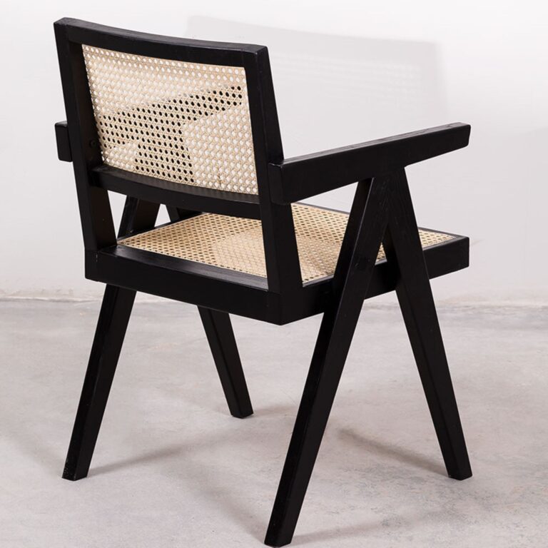 Aseo Solid Wood Chair | Black