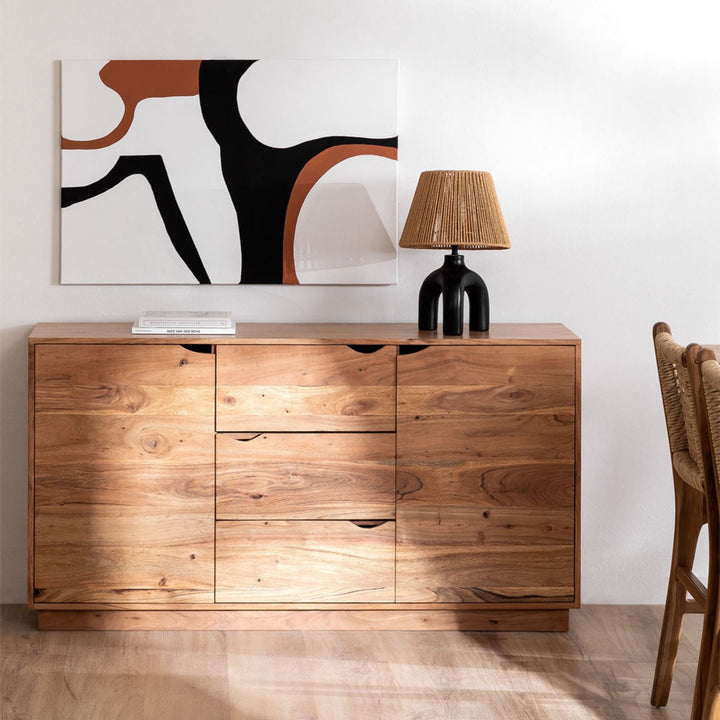 Turseo Solid Wood Sideboard | Natural