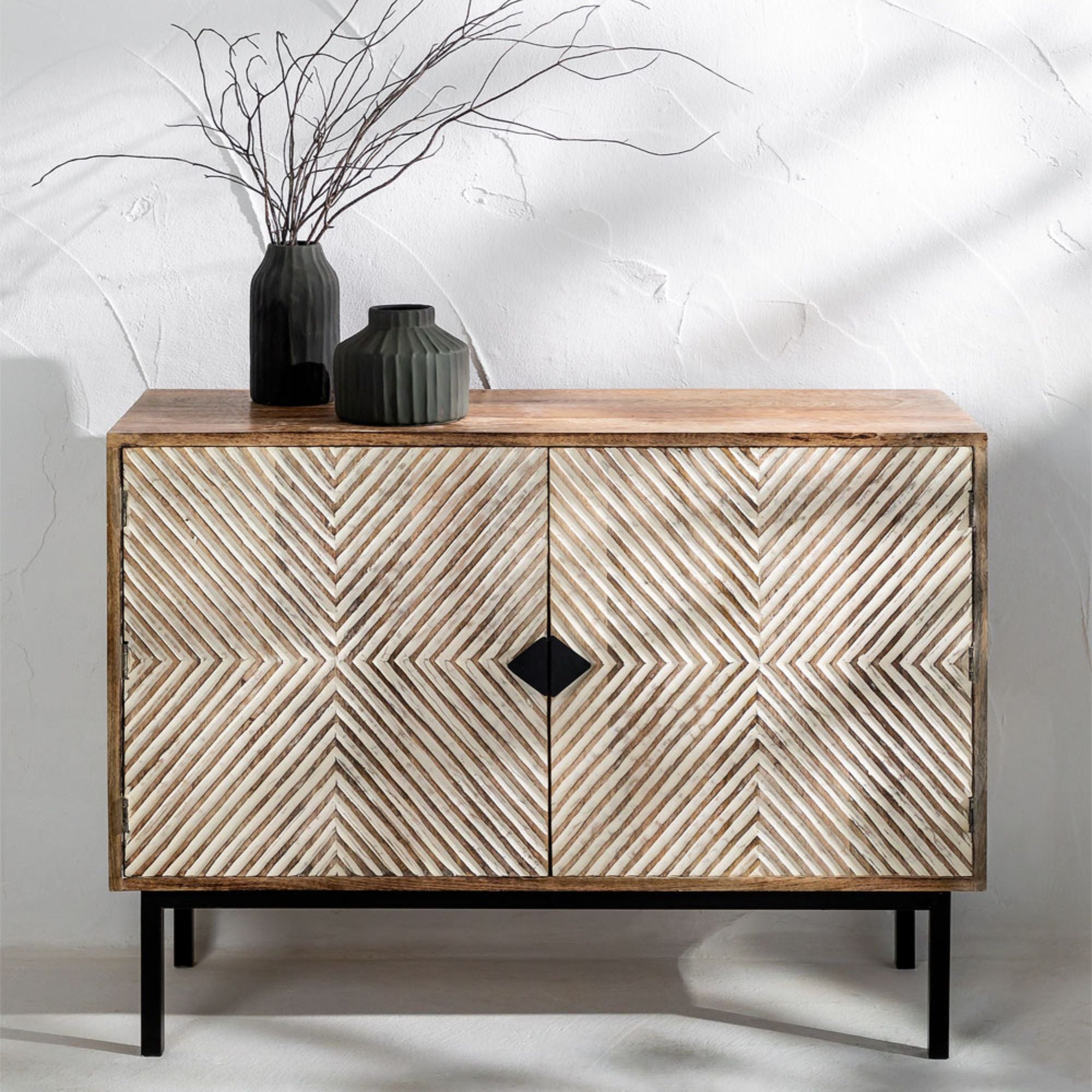 Cyprus Solid Wood Sideboard | Natural