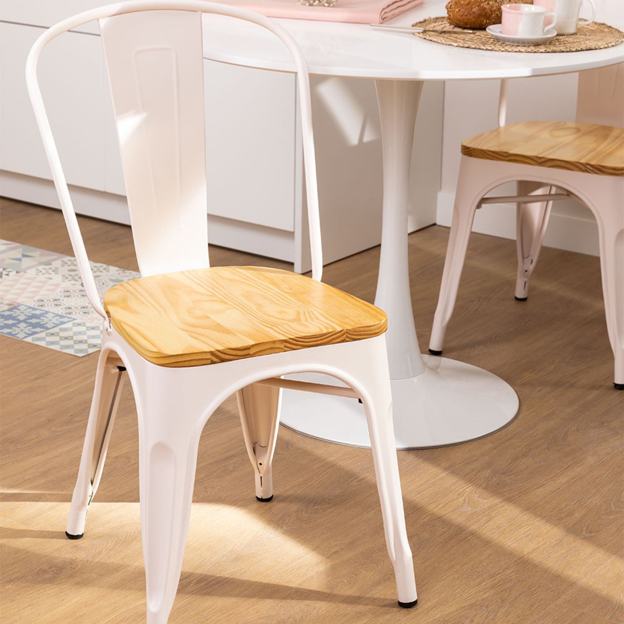 Madrid Metal Chair | White