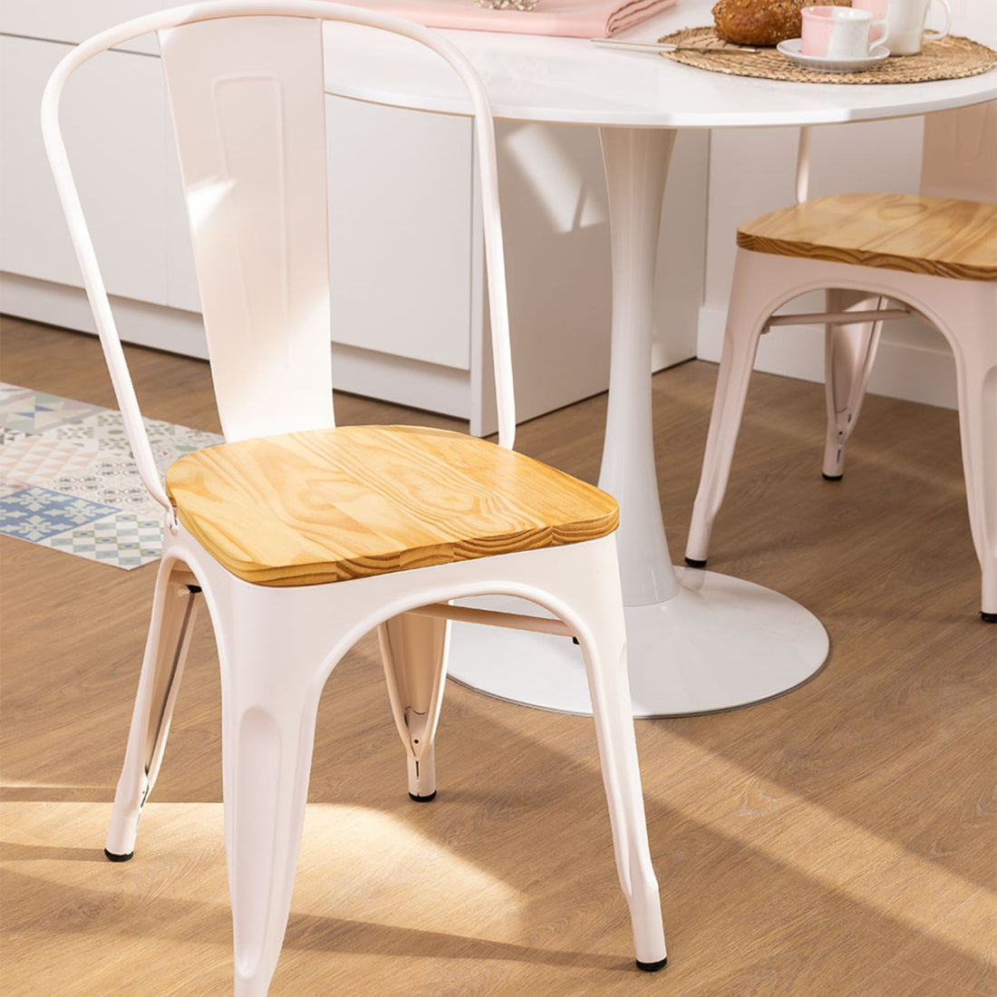 Madrid Metal Chair | White