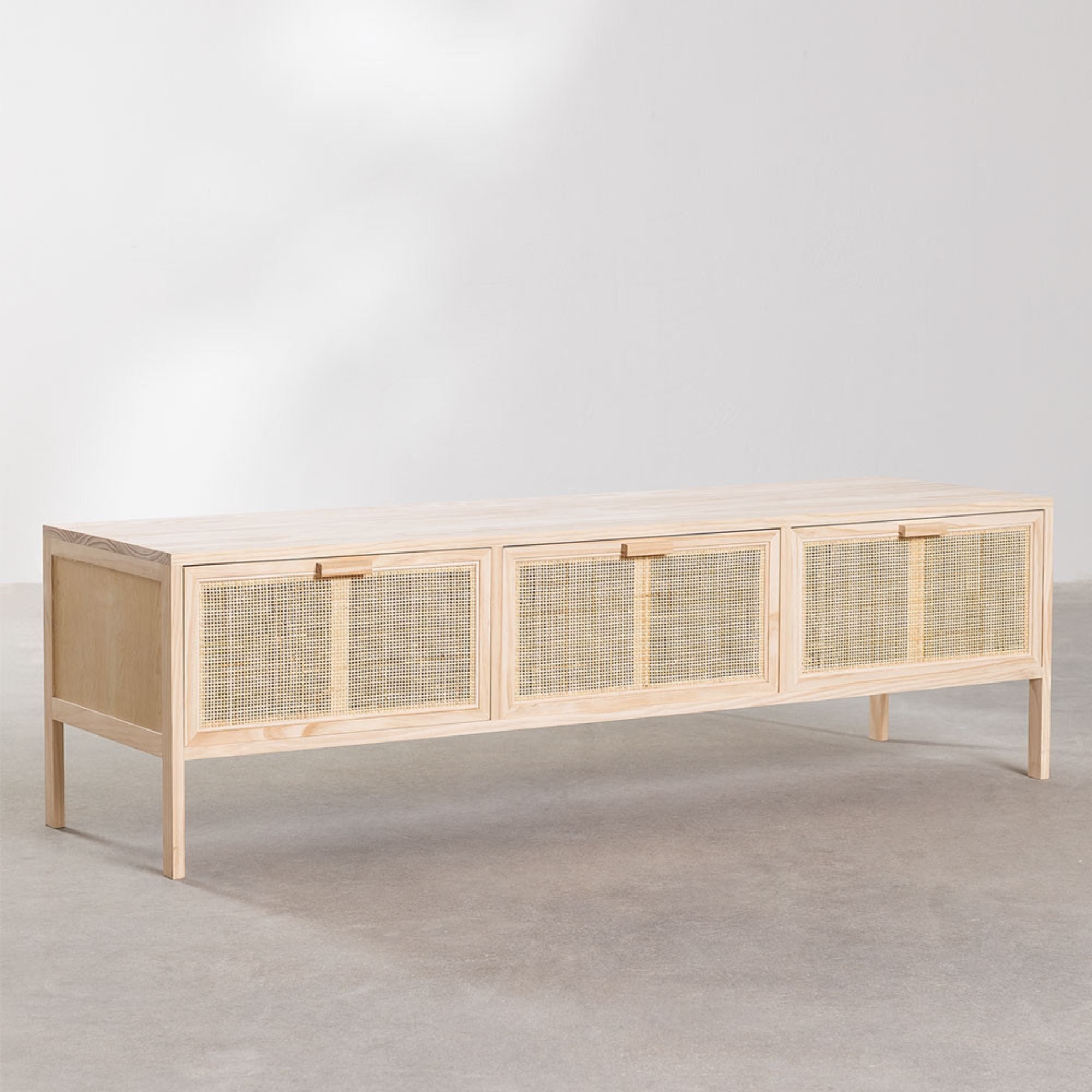 Brucus Solid Wood TV Cabinet | Natural