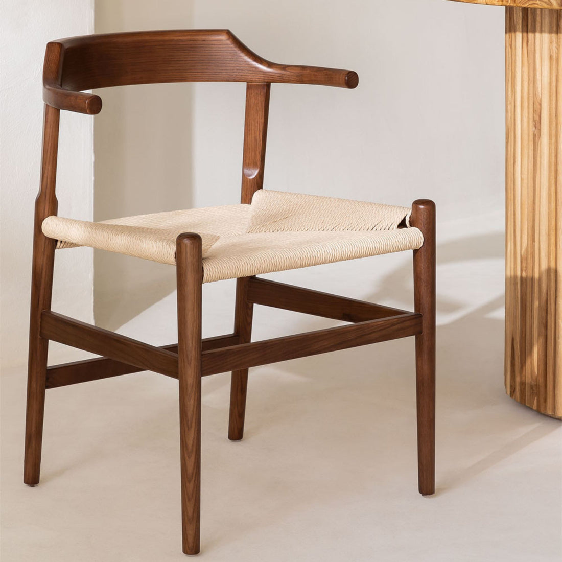 Esine Solid Wood Chair | Brown