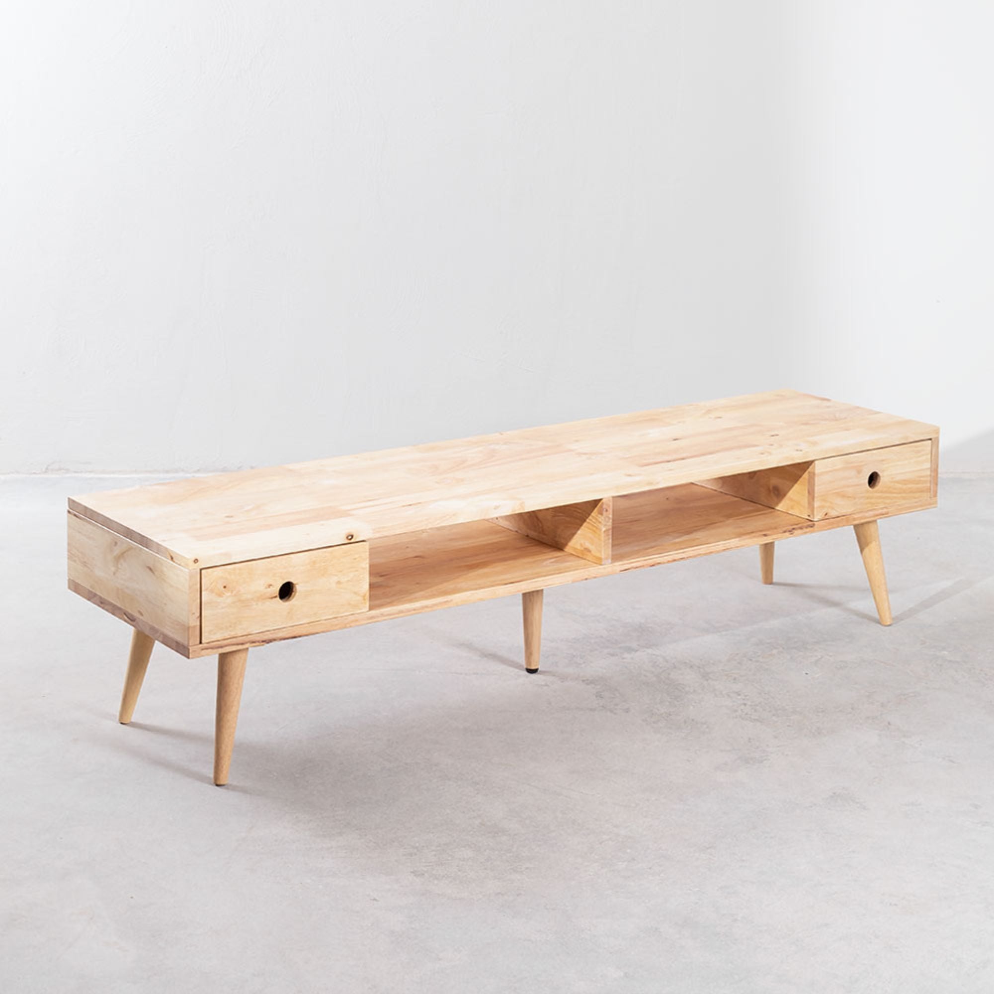 Austin Solid Wood TV Cabinet | Natural