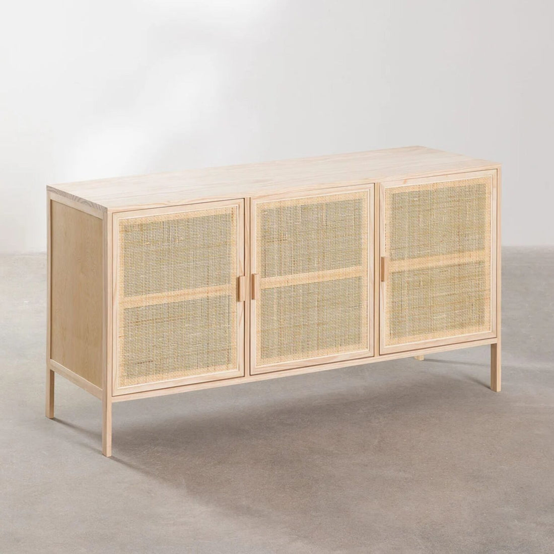 Kanik Solid Wood Sideboard | Natural