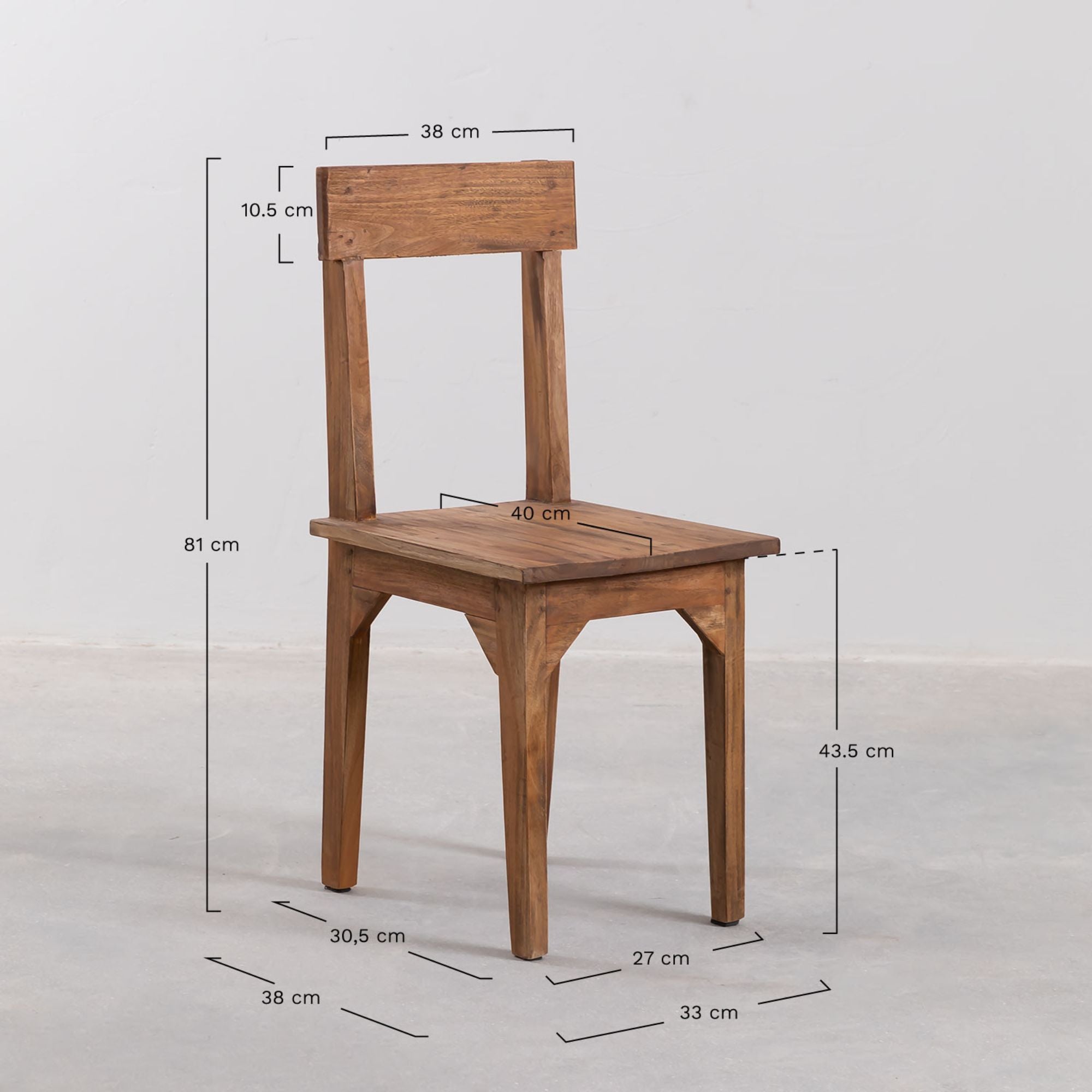 Insuk Solid Wood Chair | Natural