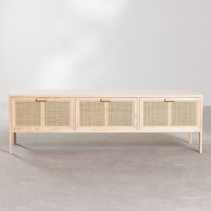 Brucus Solid Wood TV Cabinet | Natural