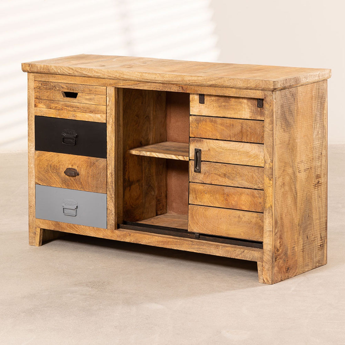 Obise Solid Wood Sideboard | Natural
