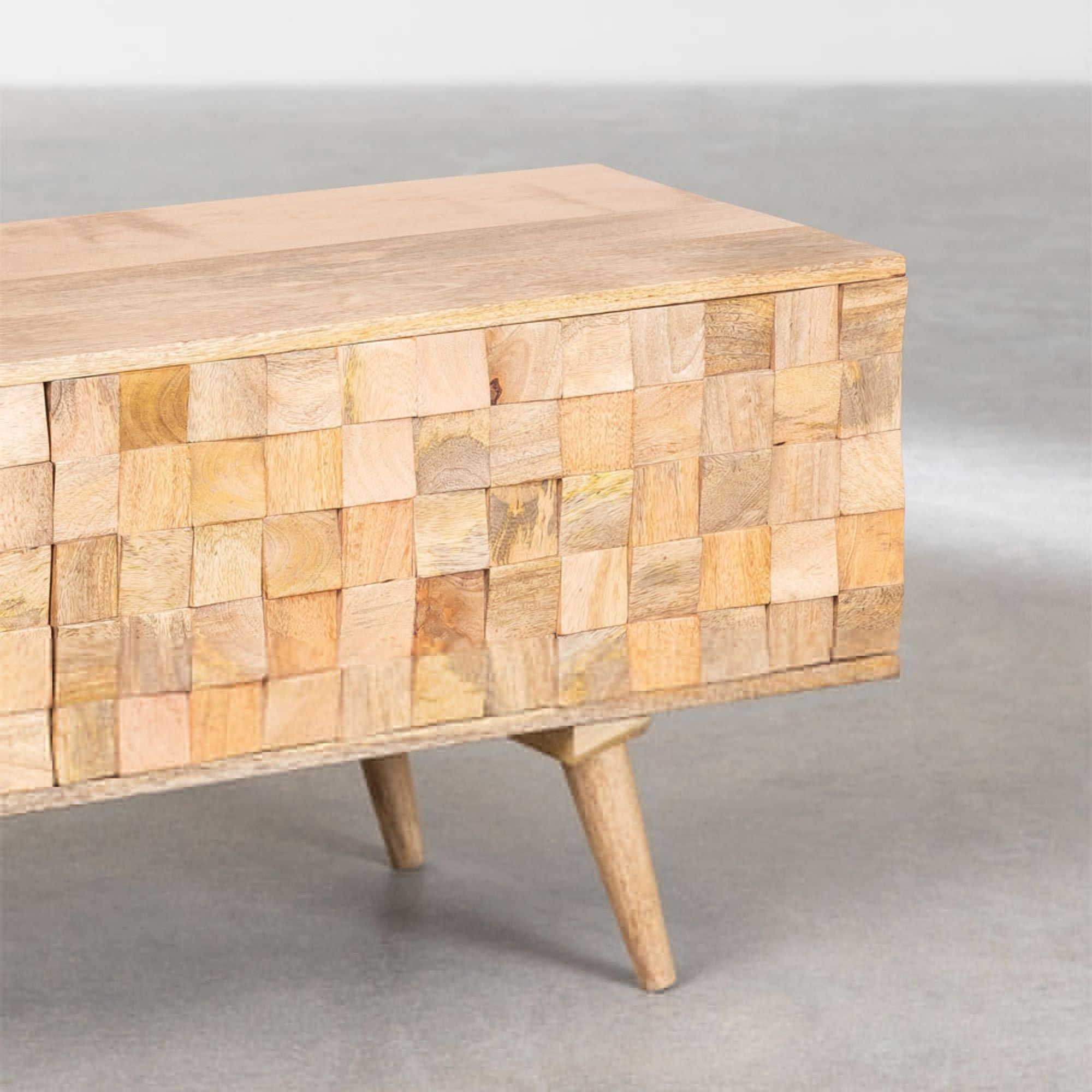 Bracik Solid Wood TV Cabinet | Natural