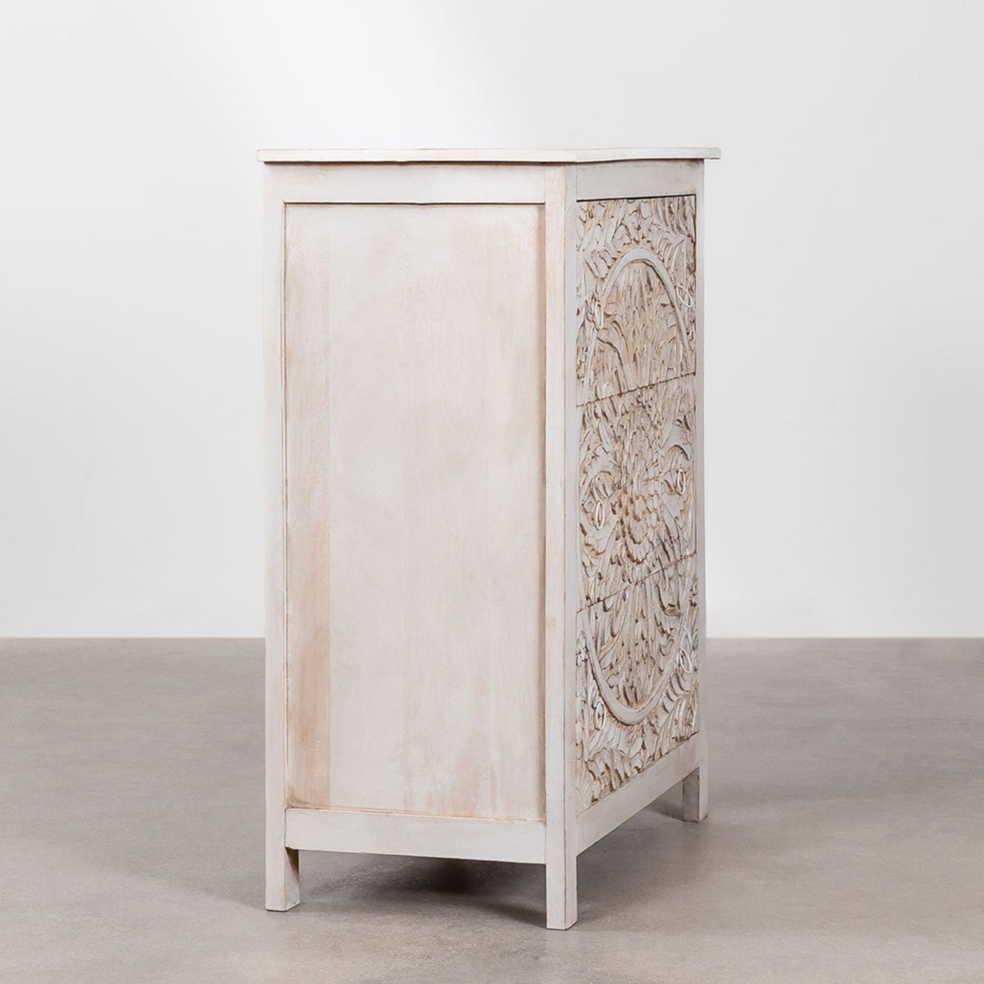 Venice Solid Wood Chest of Drawer | White