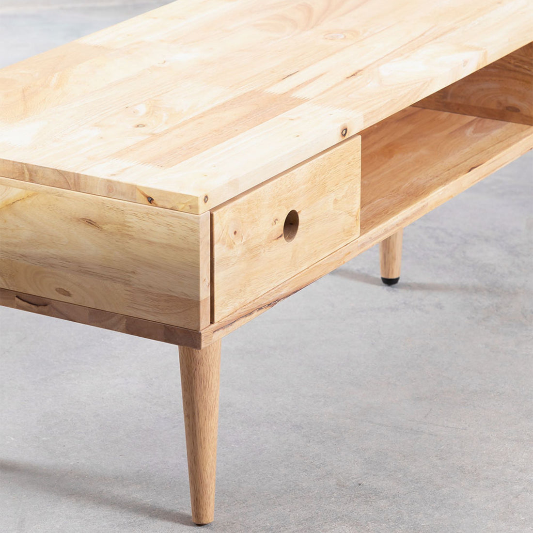 Austin Solid Wood TV Cabinet | Natural