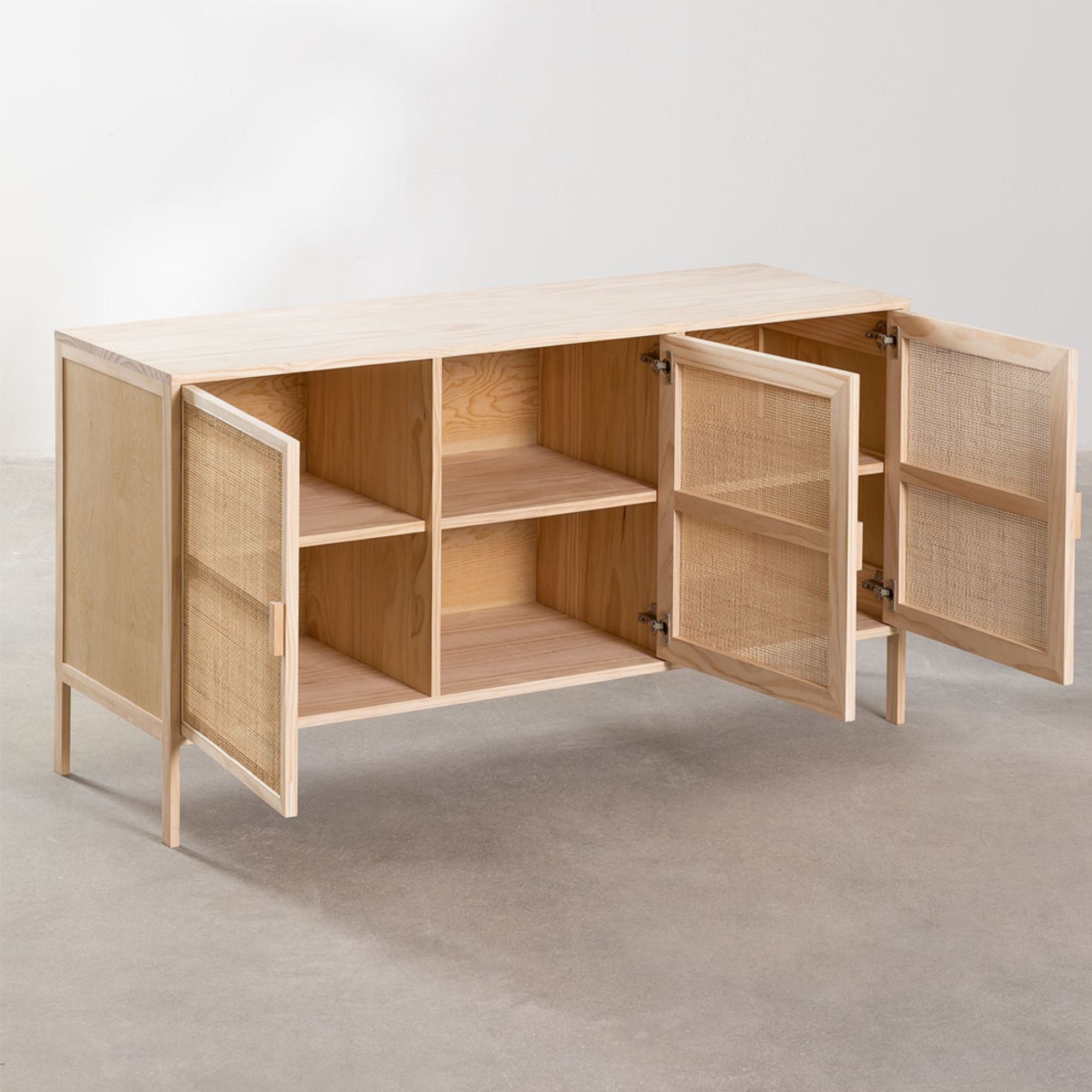 Kanik Solid Wood Sideboard | Natural