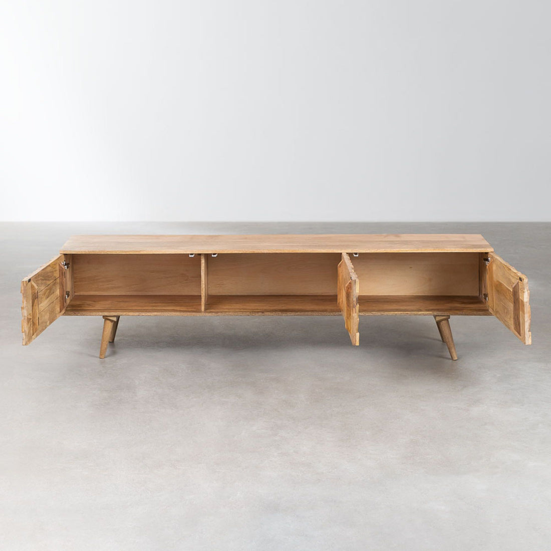 Bracik Solid Wood TV Cabinet | Natural