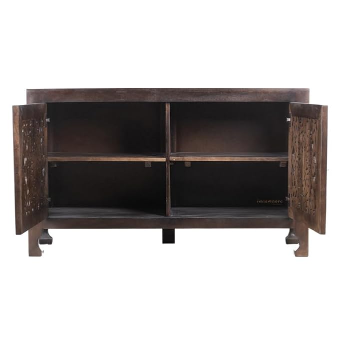 Handcrafted Solid Wood Storage Cabinet