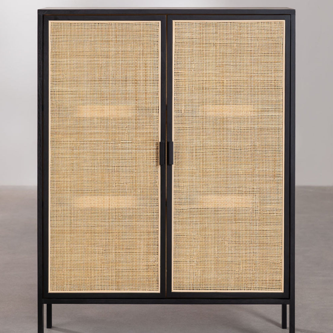 Janerio Solid Wood Sideboard | Black