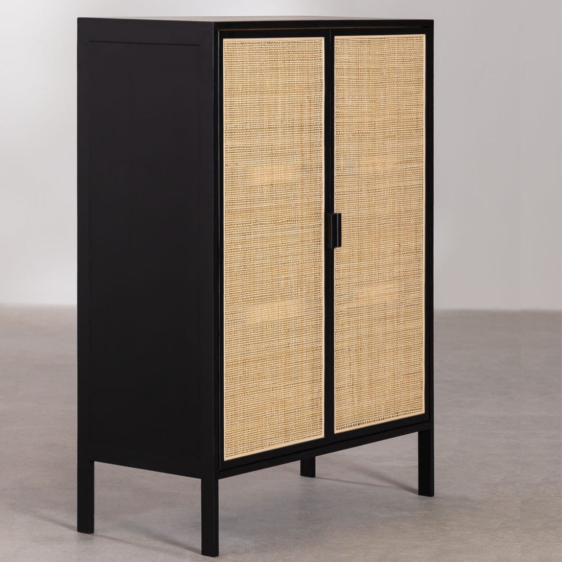 Janerio Solid Wood Sideboard | Black