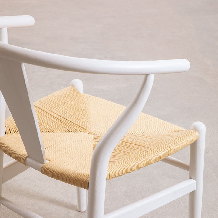 Fietta Solid Wood Chair | White
