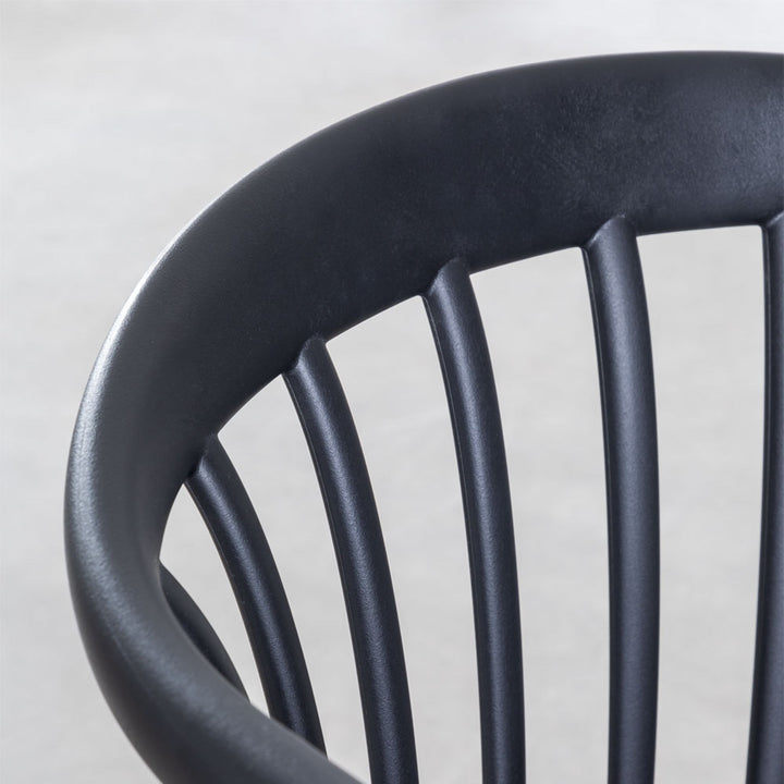 Enor Black Metal Chair | Black