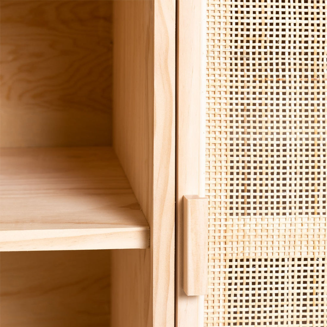 Kanik Solid Wood Sideboard | Natural