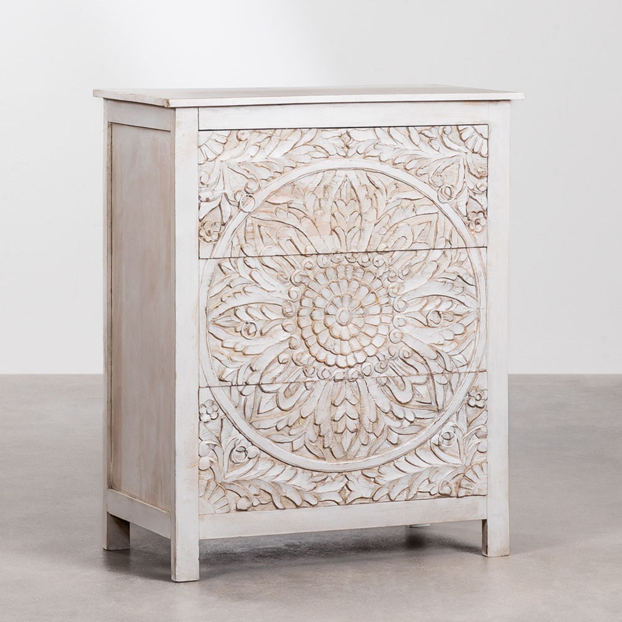 Venice Solid Wood Chest of Drawer | White