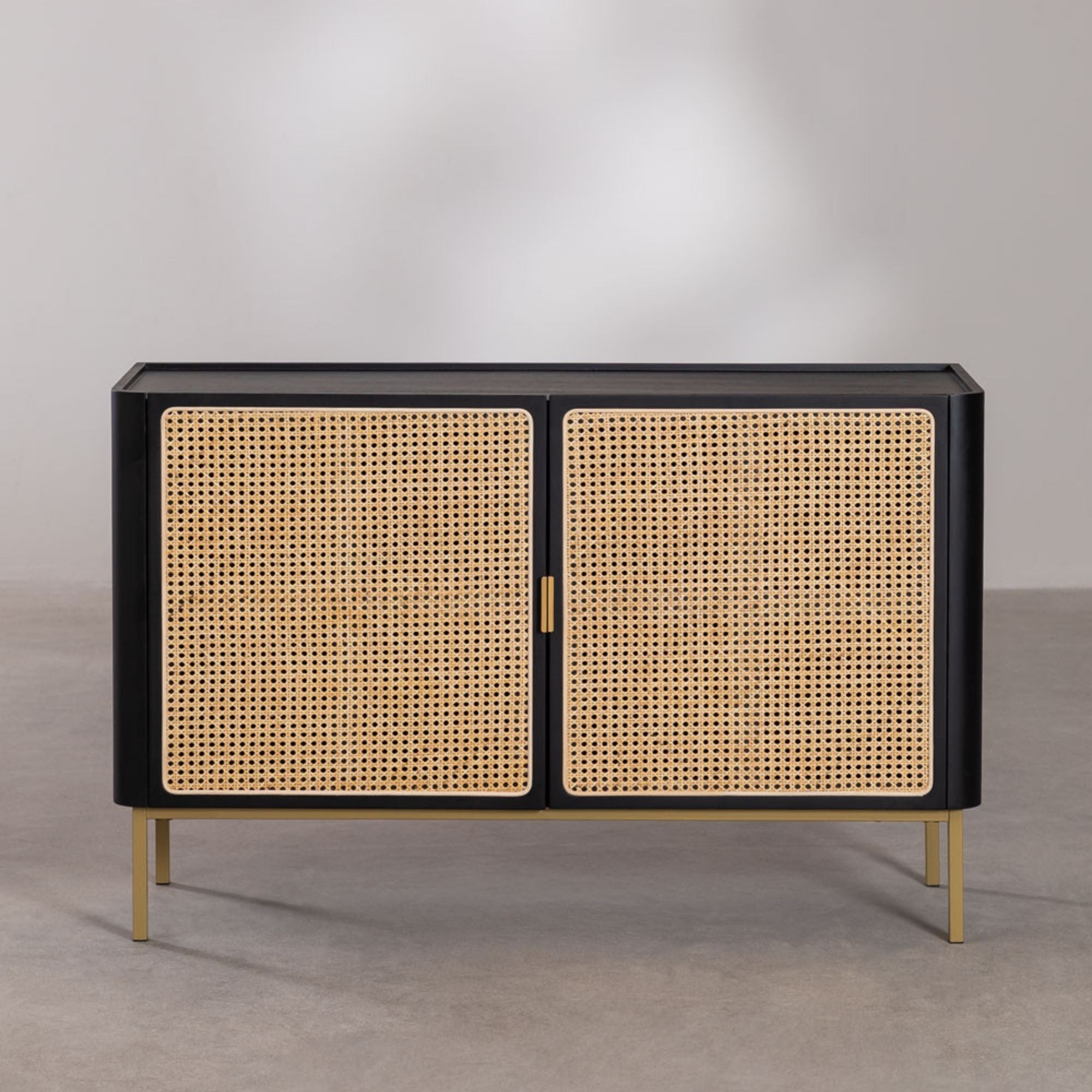 Riechi Solid Wood Sideboard | Black