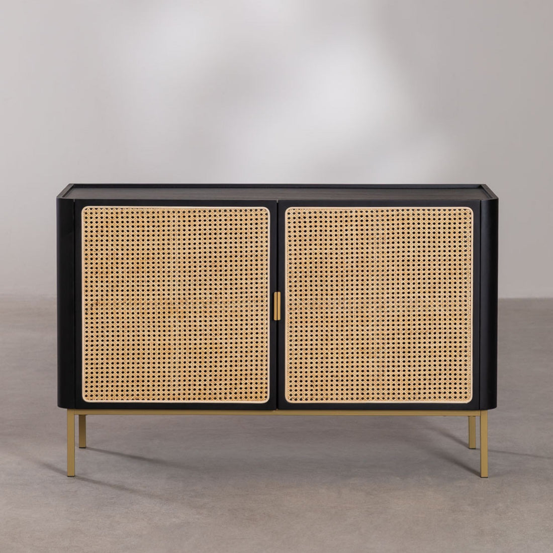 Riechi Solid Wood Sideboard | Black