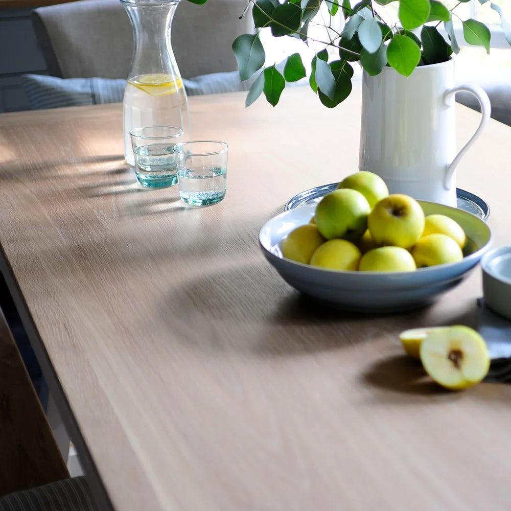 Chester Dove Grey 6 Seater Trestle Dining Table