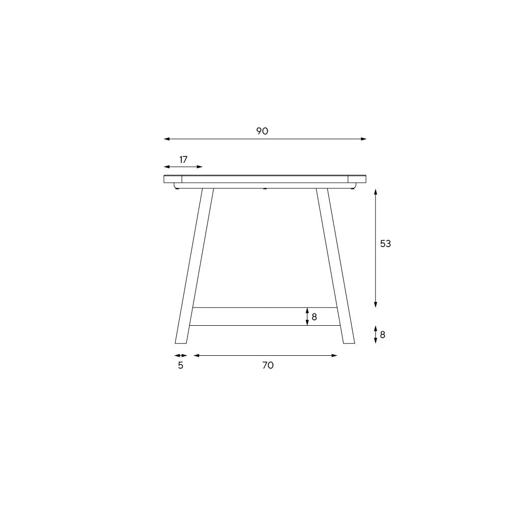Chester Dove Grey 6 Seater Trestle Dining Table