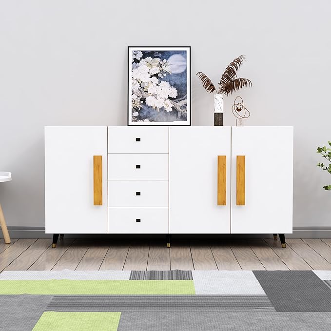 Storage Cabinet Wooden for Living Room