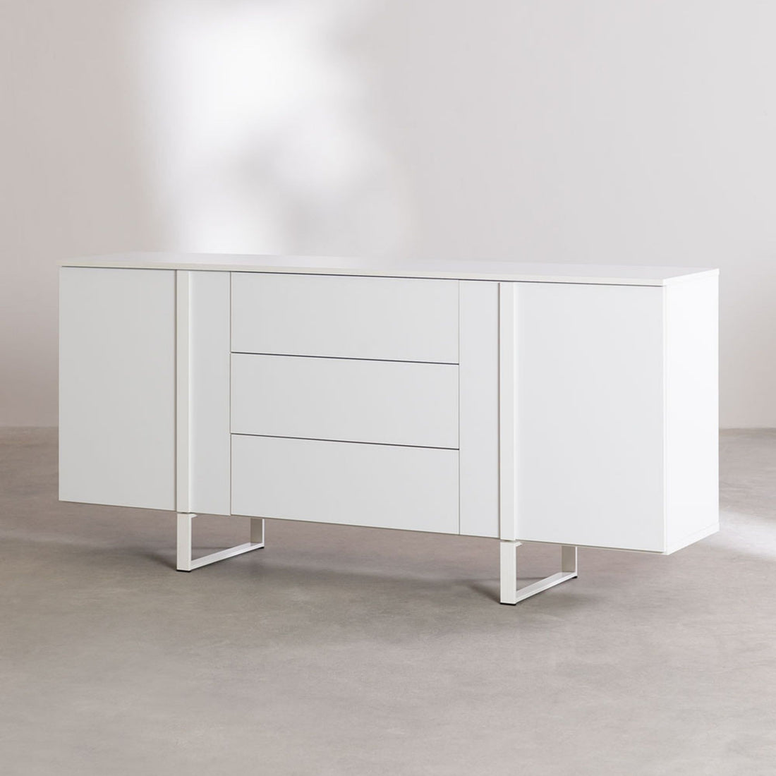 Meiskus Solid Wood Sideboard | White