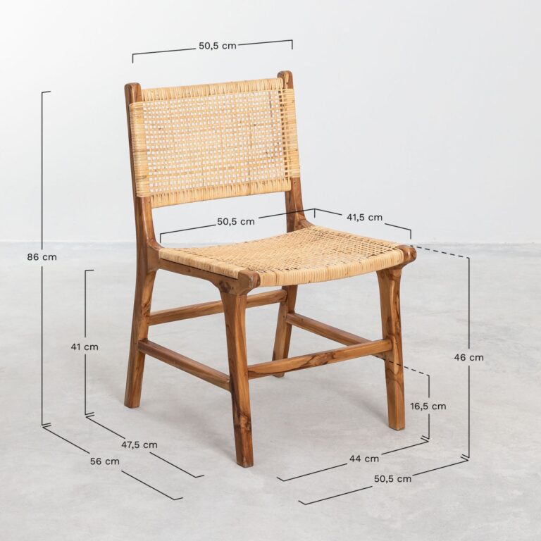 Casere Solid Wood Chair | Natural