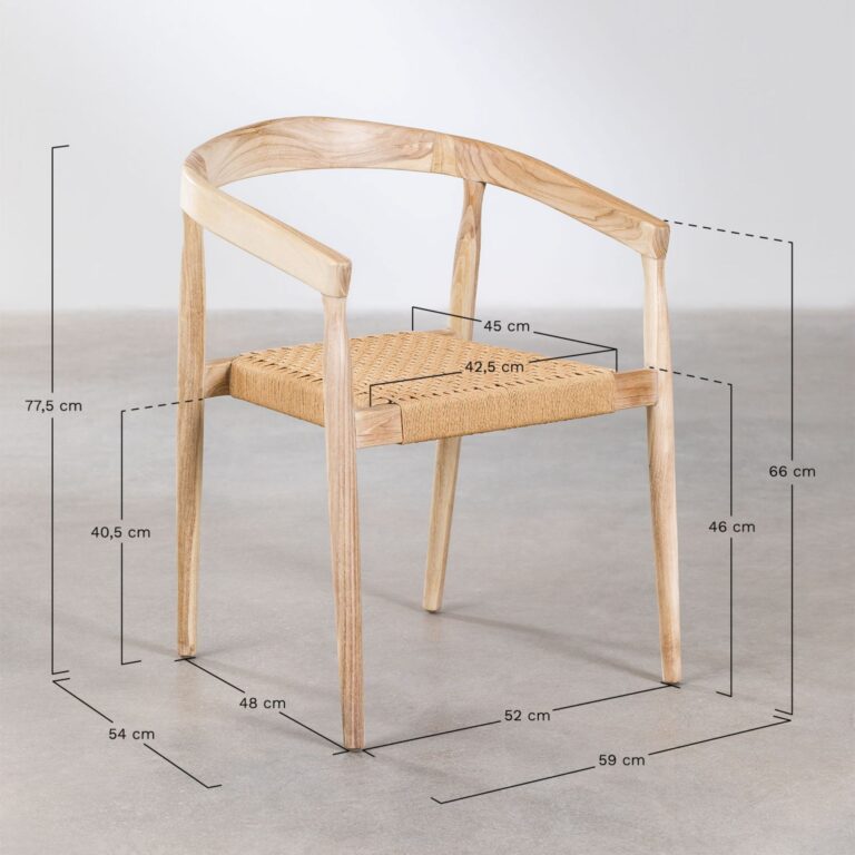 Giralba Solid Wood Chair | Natural