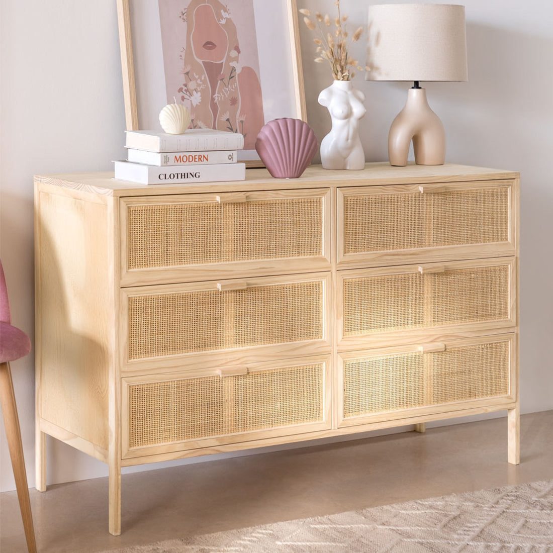 Buia Solid Wood Chest of Drawer | Natural