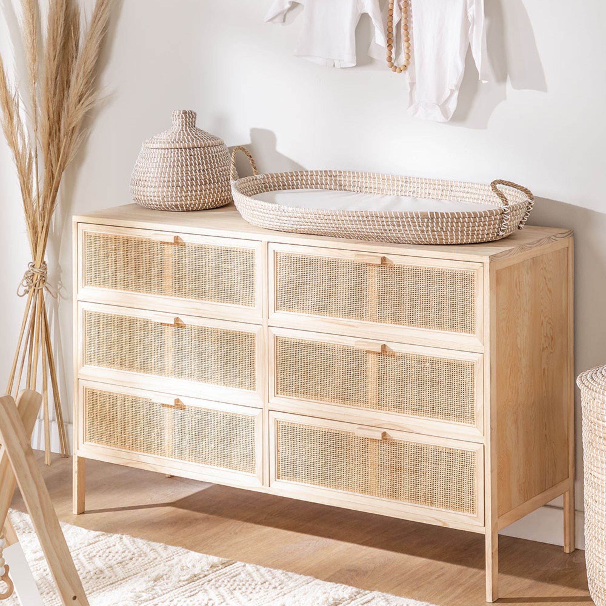 Buia Solid Wood Chest of Drawer | Natural