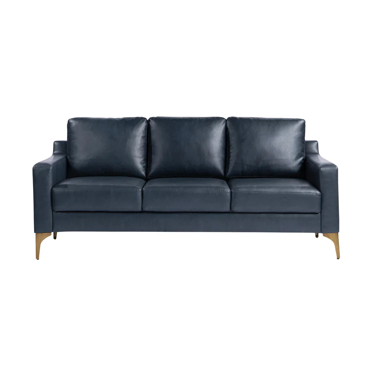 Turner 68.9" Square Arm Faux Leather Sofa