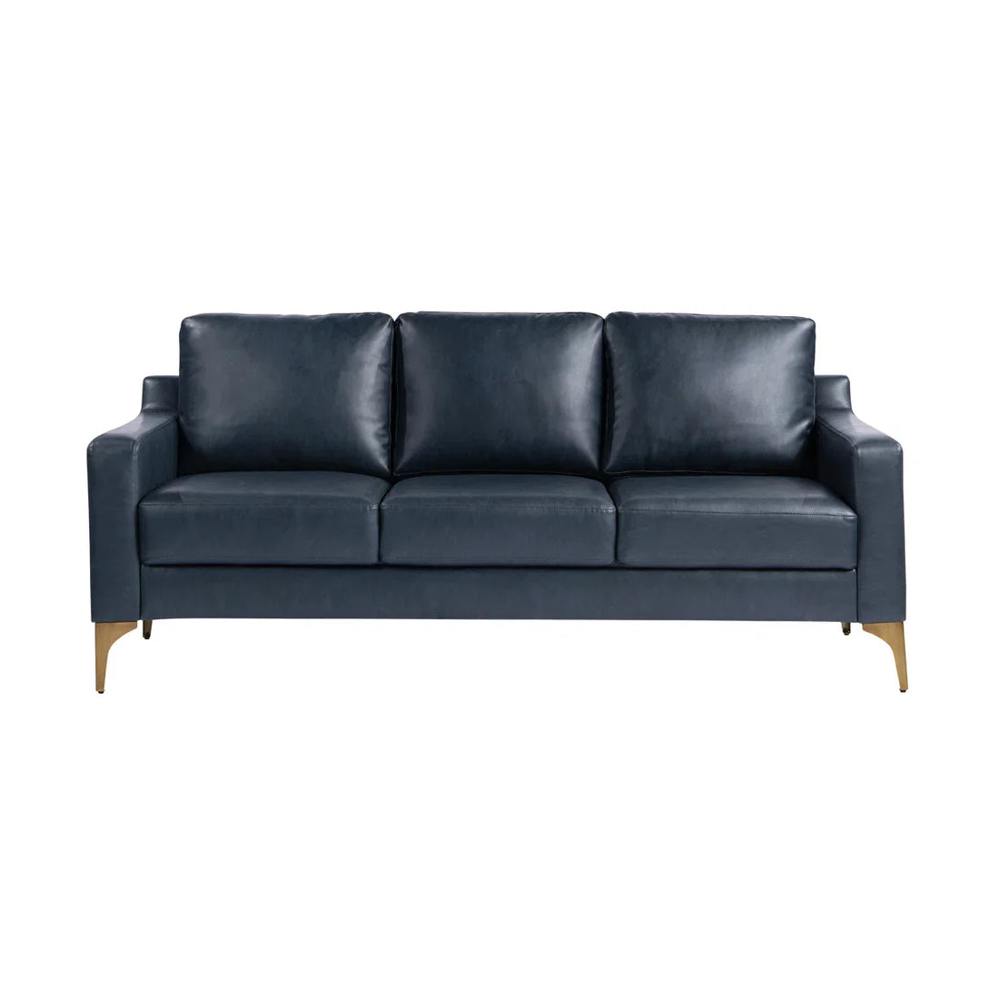 Turner 68.9" Square Arm Faux Leather Sofa