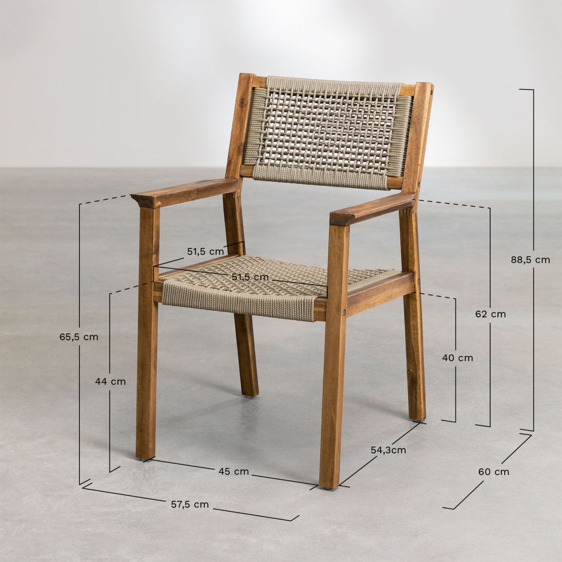 Bovec Solid Wood Chair | Natural