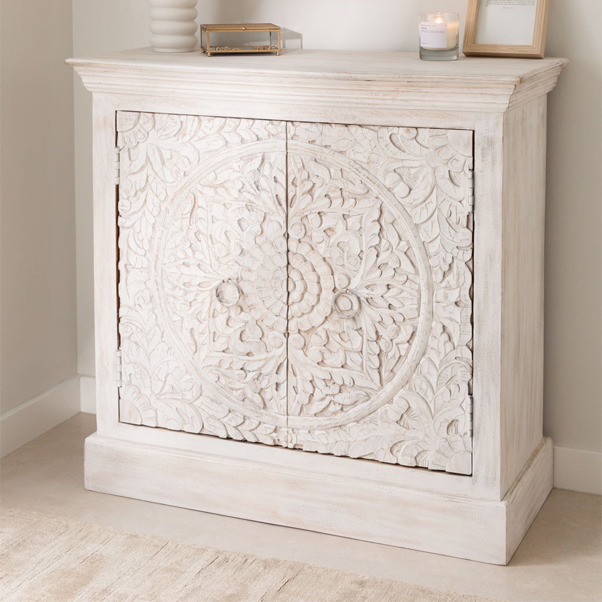 Foros Solid Wood Sideboard | White