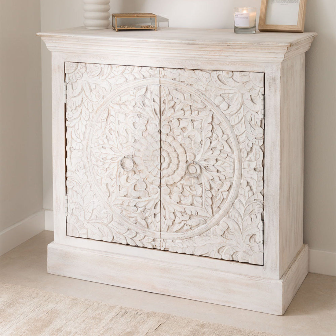 Foros Solid Wood Sideboard | White