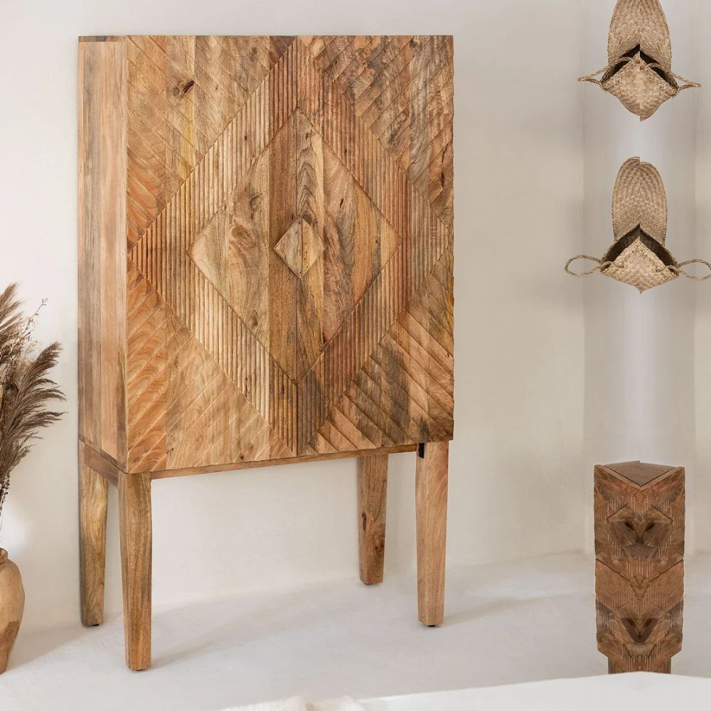 Zambia Solid Wood Sideboard | Natural