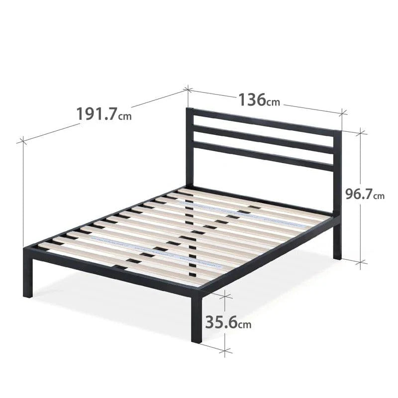 Wick Metal Bed Frame with Headboard