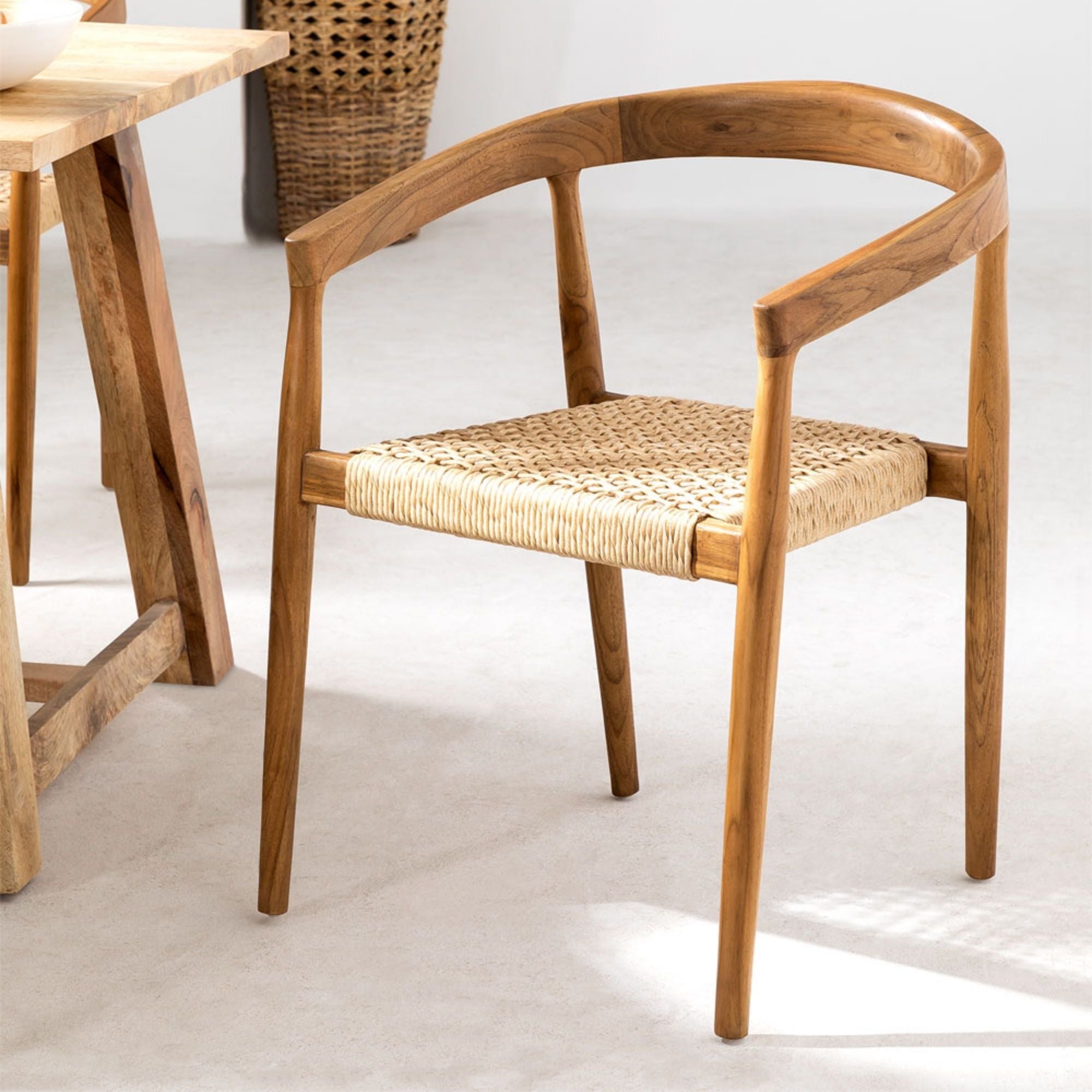 Kurube Solid Wood Chair | Natural
