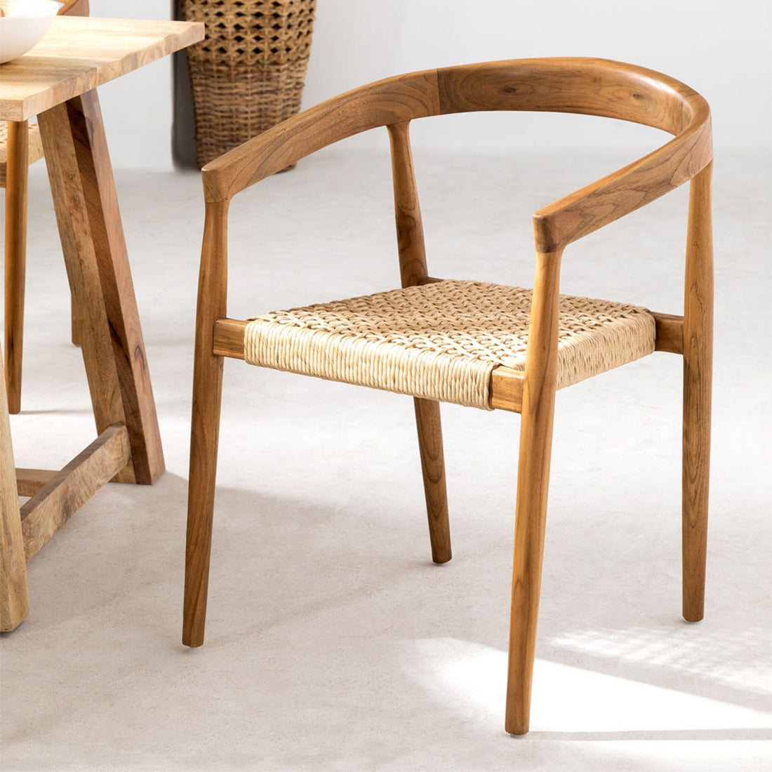 Kurube Solid Wood Chair | Natural