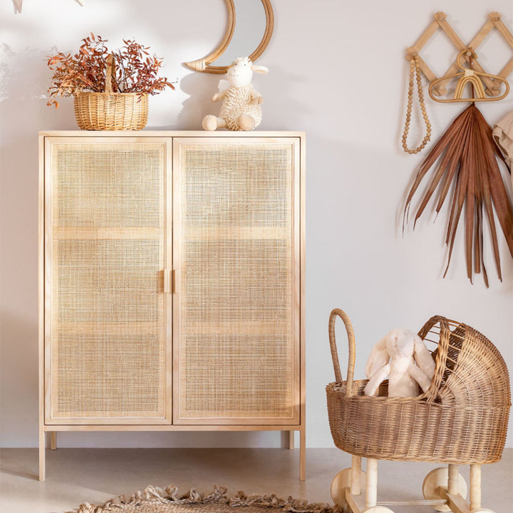 Afineo Solid Wood Sideboard | Natural