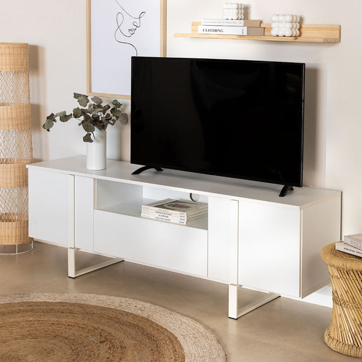 Arin Solid Wood TV Cabinet | Natural