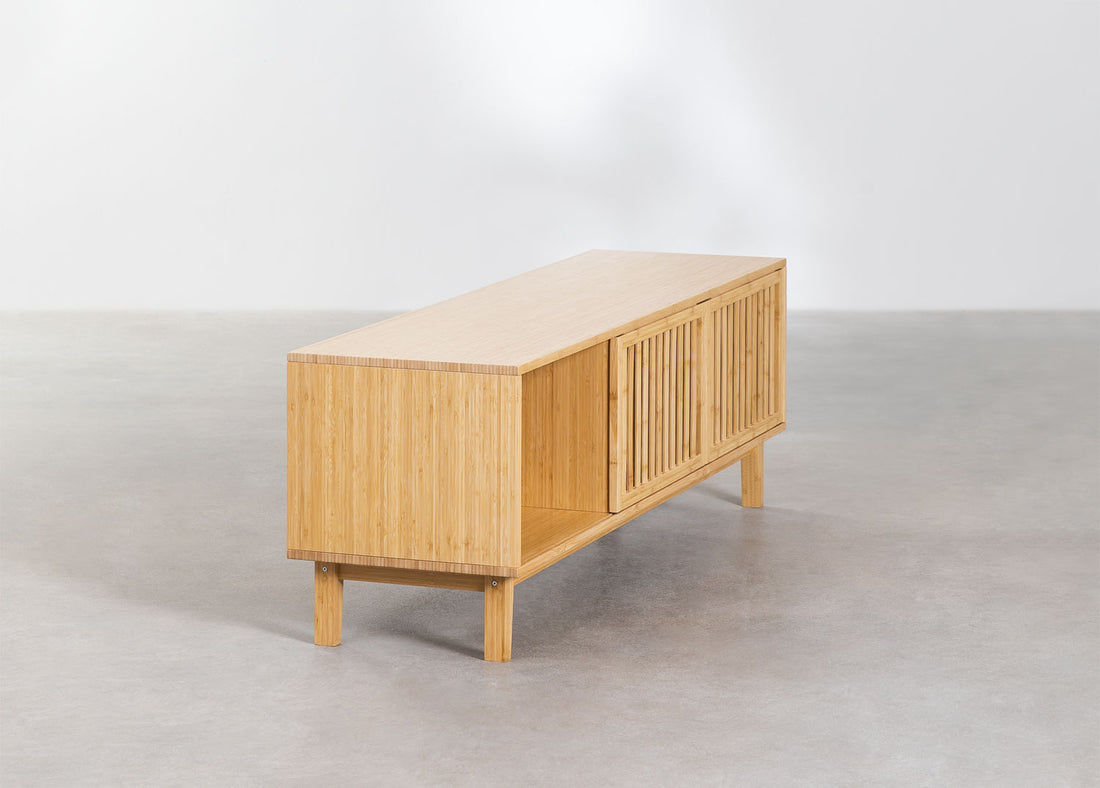 Arin Solid Wood TV Cabinet | Natural