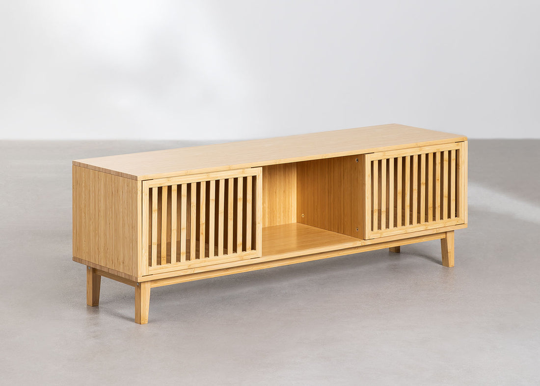 Arin Solid Wood TV Cabinet | Natural